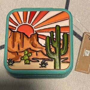 ICON Vibrant Desert Scene Western Jewelry Box